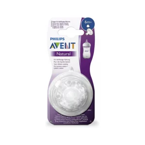 Соска для бутылочек Natural для густых жидкостей 6 мес+ Philips Avent