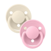 Пустышка BIBS De Lux Latex Ivory/Baby Pink, 2 шт