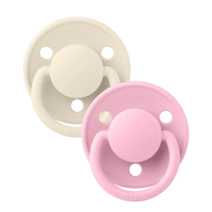 Пустышка BIBS De Lux Latex Ivory/Baby Pink, 2 шт