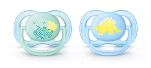 Philips AVENT / Пустышка Ultra Air SCF344/20 с футляром для хранения и стерилизации, 2 шт., 0-6 мес.