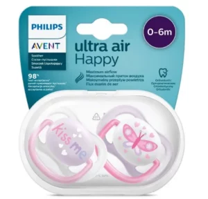 Пустышка Philips Avent Ultra Air с 0 до 6 месяцев 2шт SCF080/14