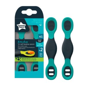 Силиконовые ложки Tommee Tippee Smushee 4+ мес., 2 шт.