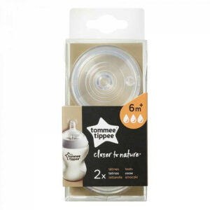 Соски Tommee Tippee Closer to Nature 6+ мес. быстрый поток