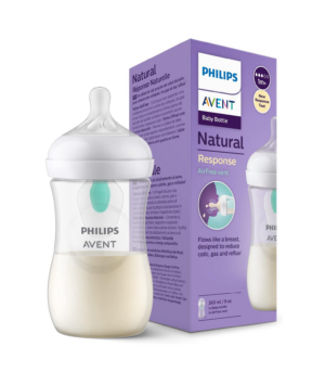 Бутылочка Philips Avent Natural Response, SCY673/01, с клапаном AirFree, 260 мл, 1 мес+, с антиколиковым клапаном