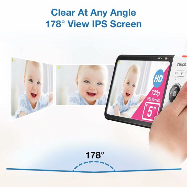 A Hand Holding A Device With A Baby'S Face