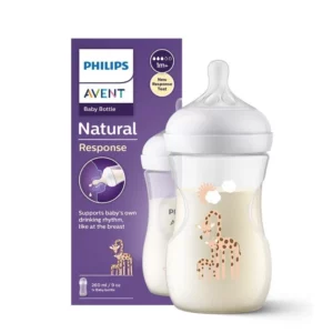 Бутылочка Philips Avent Natural Response, SCY903/66, 260 мл, 1 мес+, рисунок жираф