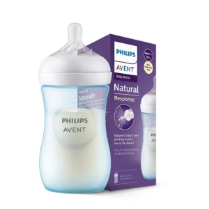Philips Avent Natural Response Бутылочка 260 мл, 1 мес+, голубая