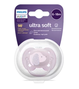 Philips Avent Ultra Soft Scf092/05 Пустышка Силиконовая 6-18М, 1 Шт.