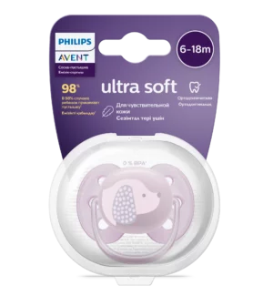 Philips Avent Ultra Soft SCF092/05 Silikonli Sorg'ich 6-18 oy, 1 dona
