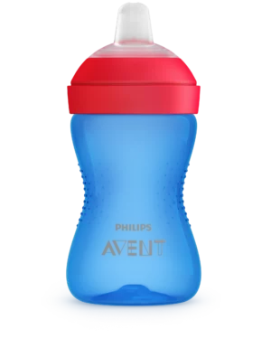 Поильник с мягким носиком Philips AVENT, 300 мл, 9 мес+, синий-красный