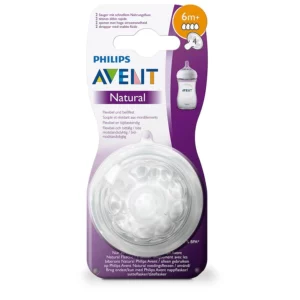 Philips AVENT SCF044/27 Соска Natural, быстрый поток, 6 мес+