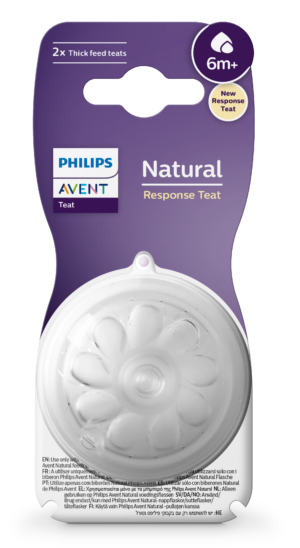 Соска для бутылочек Philips Avent Natural Response для густых жидкостей от 6 мес, SCY966/02