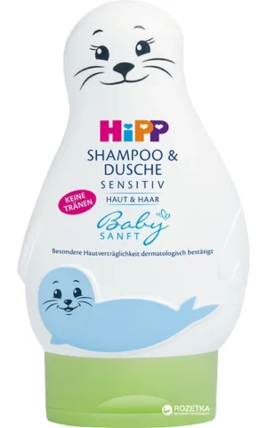 детский шампунь и гель для купания babysanft Hipp