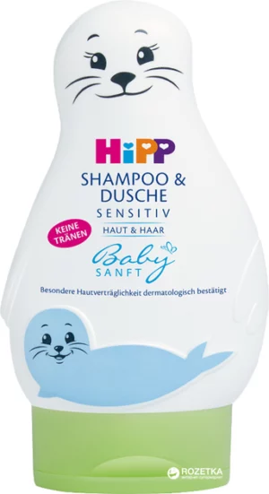 Детский шампунь и гель для купания HiPP Babysanft, 200 мл