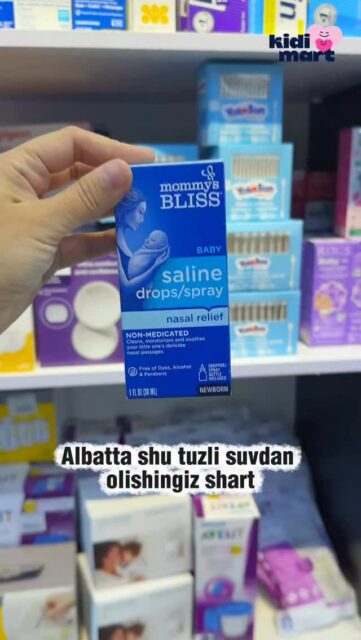 💧 Mommy’s Bliss – chaqaloqlar uchun burun tomchisi/sprayi (0+ oy)Yangi tug‘ilgan chaqaloqlar uchun eng yumshoq va xavfsiz yechim 🤍
Burundagi quruqlikni namlaydi, tiqilishni yengillashtiradi va bolajoningiz erkin nafas olishini ta’minlaydi 🍼✨🩵 Afzalliklari:
• 0+ yoshdan xavfsiz
• Dori emas — faqat tabiiy fiziologik eritma
• Burunni yumshoq tozalaydi
• Shamollash va allergiyada nafasni ochib beradi
• Tomchi yoki spray tarzida ishlatish mumkinMommy’s Bliss — sizning kichkintoyingizning erkin nafas olishi uchun ishonchli yordamchi 💙📍 Kidimart’da mavjud
📲 Buyurtma uchun:
📞 95 833 11 10
📞 77 008 10 01
📞 90 910 31 18
Telegram: t.me/kidimart_admin