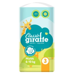 Подгузники-трусики Giraffe Classic M (6-12 кг), 44 шт