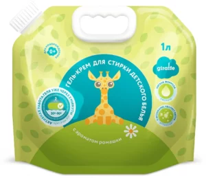 Гель-крем для стирки детского белья LOVULAR GIRAFFE, 1 л