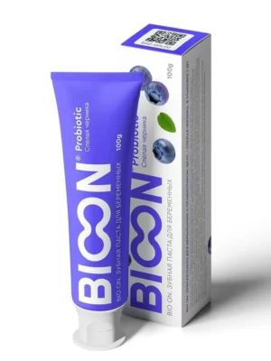 Зубная паста BIO ON для беременных с витамином С, спелая черника, 100 г