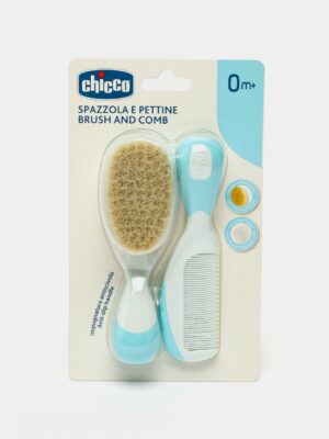 Chicco щетка и расческа для детей с рождения, Синий