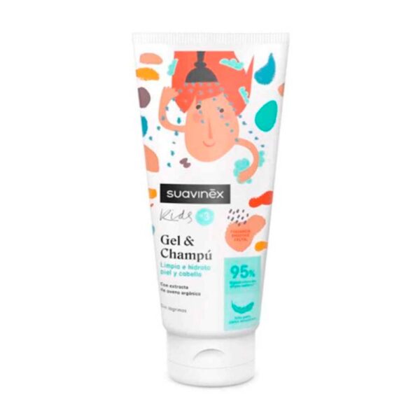 Suavinex Bolalar Shampun-Gel 2&Amp;1, 200 Ml, Namlovchi Va Tozalovchi Vosita