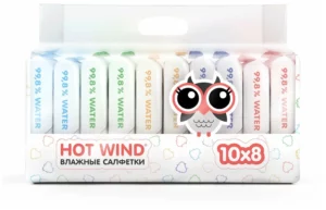 Antibakterial Nam Salfetkalar Lovular, 10 ta paketda 8 dona