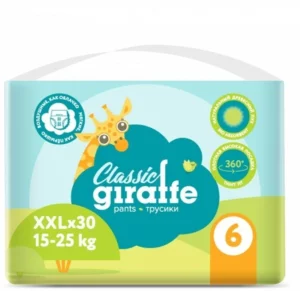 Подгузники-трусики Lovular Giraffe Classic XXL (15-25 кг), 30 шт.