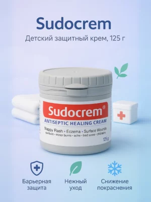 Антисептический Крем 125г – Лечение Опрелостей и Защита Кожи Sudocrem