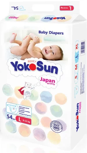 Подгузники YokoSun Comfort, L (9-13 кг), 54 шт