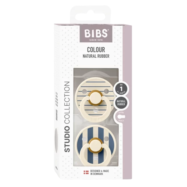 Bibs Colour So‘rg‘ichlari 2 Dona, Lateks, 0-6 Oy, White/Steel Blue