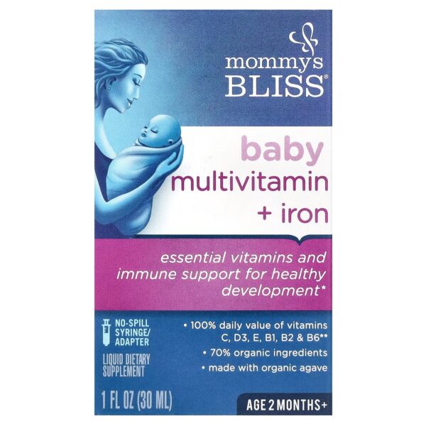 Mommy'S Bliss Baby Multivitamin + Iron, 30 Мл, Для Малышей — Изображение 3