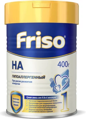 Frisolac Gold HA, 400 g – Allergiya uchun aralashma, 0-12 oylik bolalar uchun