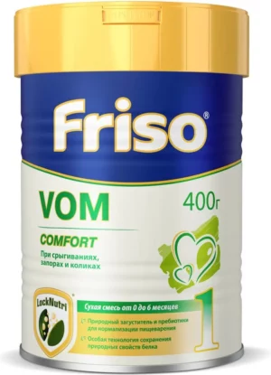 Frisolac Vom 1, 400 g – Yangi tug‘ilgan chaqaloqlar uchun hazm qilish qulayligi