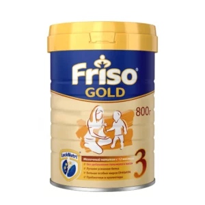 Friso Gold 3, 800 g – 12+ oylik bolalar uchun, palma yog‘isiz