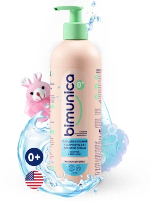 Гель для очень мягкого очищения Bimunica 2 в 1, 500 мл