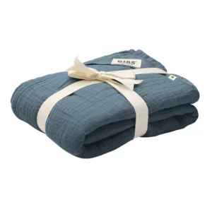 Муслиновая пеленка BIBS Swaddle 120x120 см, Petrol, GOTS