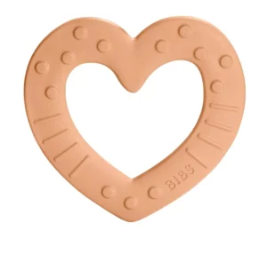 BIBS Baby Bitie - Прорезыватель для зубов, Heart Peach