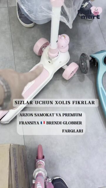 Bolalar Samokati Tanlashda Eng Katta Xato — Faqat Narxga Qarash 😔Oddiy Samokatlar Balans Bermaydi, Bola Yiqiladi Va Qo‘rqib Qoladi…Globber Esa — Boshqa Daraja 🔥
✔️ 3 G‘ildirakli Stabil Tizim
✔️ O‘zi Balans Ushlab Turadi
✔️ Bola O‘zi O‘rganadi, YiqilmaydiBu — Shunchaki Samokat Emas, Bu Xavfsizlik Va Ishonch 💯👉 To‘g‘ri Modelni Tanlash Uchun Kommentga “+” Yozing