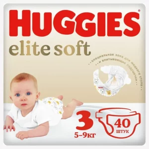 Huggies Elite Soft tagliklari 3 (5-9 kg), 40 dona