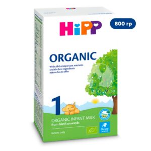 HiPP Organic Combiotic 1 bolalar uchun sutli aralashma, 800 g, 0+ oy