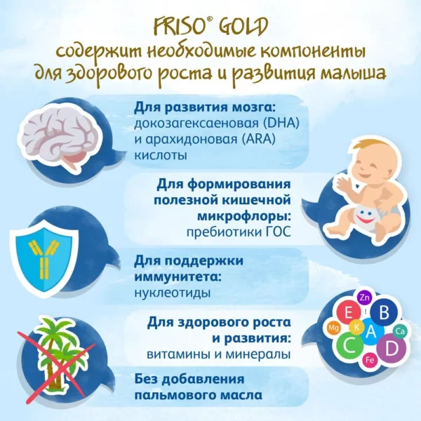 Frisolac Gold 2, 400 Г – Для Детей 6-12 Месяцев, Без Пальмового Масла — Изображение 2