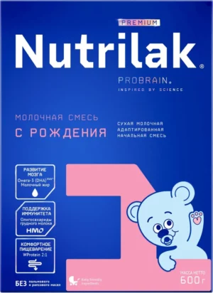 Nutrilak Premium 1 quruq sut aralashmasi, 600 g, 0-6 oy