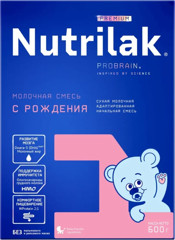 Nutrilak Premium 1 Смесь Молочная Сухая, 600 Г, От 0 До 6 Месяцев