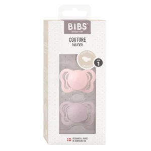 Пустышки BIBS Couture 2 шт., латекс, анатомическая форма, 0+ мес., Blossom/Dusky Lilac