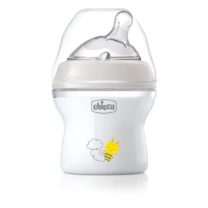 Chicco Natural Feeling bolalar butilkasi 150 ml, oq rang, antikolik, BPA-free