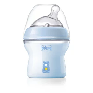 Chicco Natural Feeling bolalar butilkasi 150 ml, ko‘k rang, antikolik, BPA-free