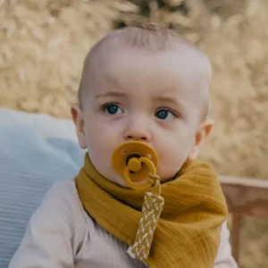 Пустышка BIBS Colour, натуральный латекс, 0-6 мес., медовый цвет