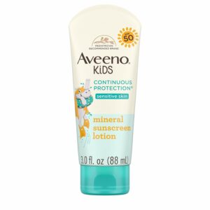 Aveeno Kids солнцезащитный крем для чувствительной кожи, SPF 50, 3 fl. oz