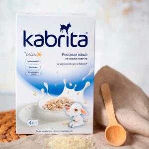 Рисовая каша на адаптированной смеси, 200 г, от 4 месяц Kabrita