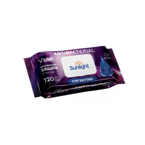 Sunlight antibakterial nam salfetkalar 120 dona, oila