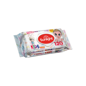 Детские влажные салфетки Sunlight 120 шт., гипоаллергенные, без спирта